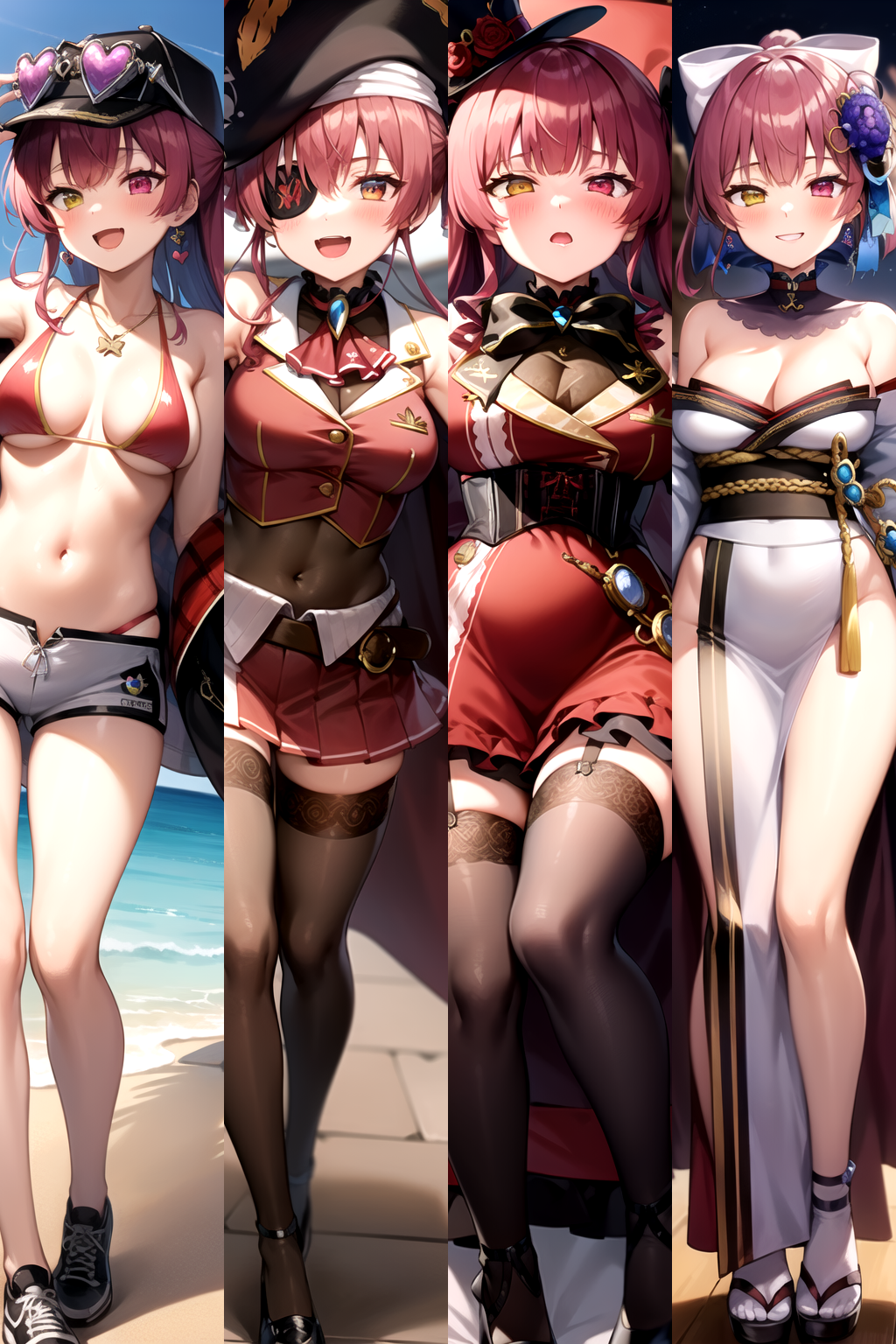 houshou marine 4 classic outfits.png