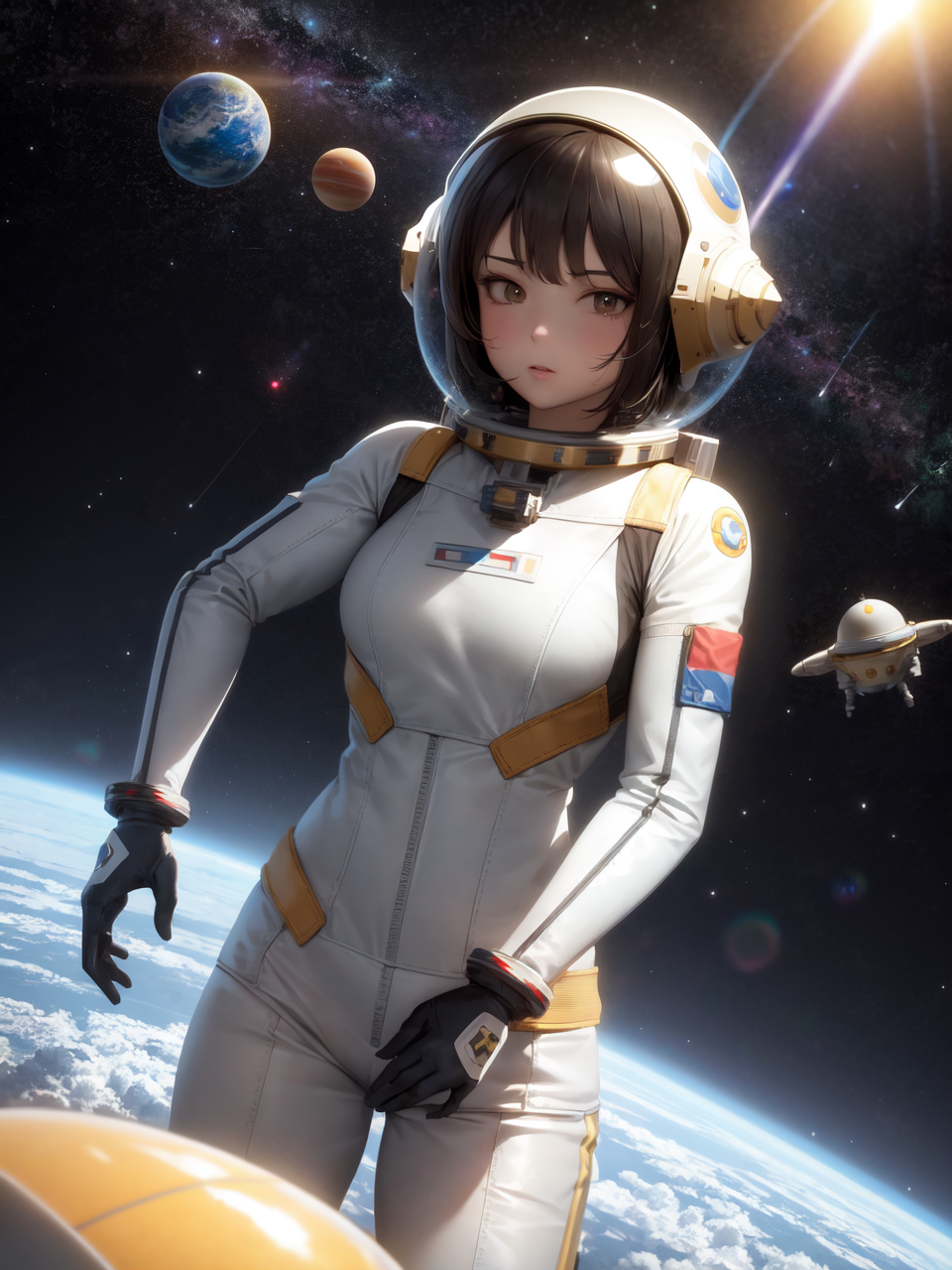 13671-3238043992-masterpiece, 1girl, solo, planet, space, astronaut, spacesuit, earth (planet), sun, solo, spacecraft, science fiction, realistic.png