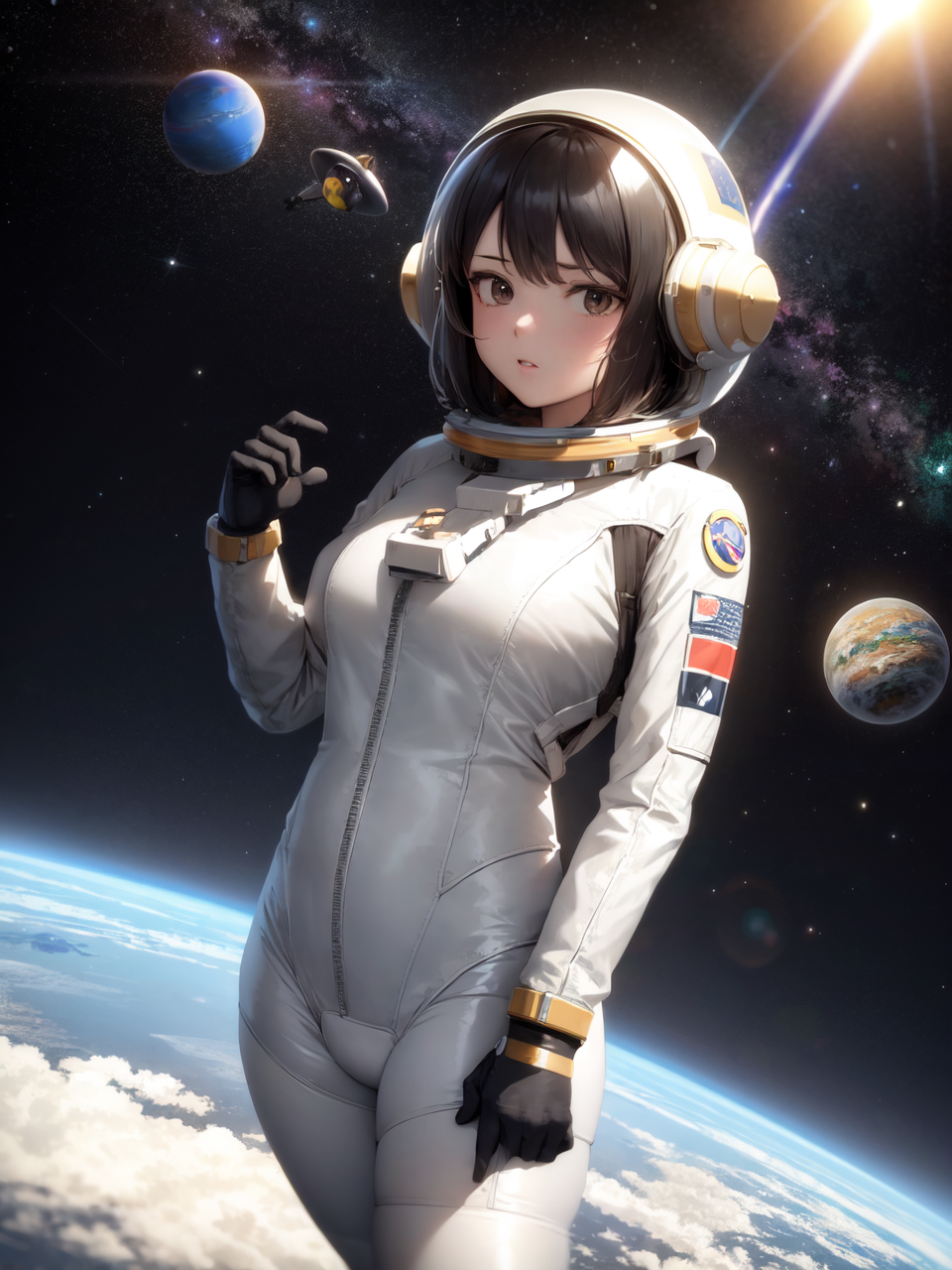 13683-3238043992-((masterpiece)), 1girl, solo, planet, space, astronaut, spacesuit, earth (planet), sun, solo, spacecraft, science fiction, reali.png